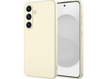 Custodia Per Samsung Galaxy S25+ Morbido Silicone Liquido, Custodia In Gomma Antiurto Bianco