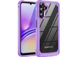 Custodia Per Samsung Galaxy A05S, Paraurti Ibrido In Pc Tpu Trasparente E Custodia Antiurto Viola