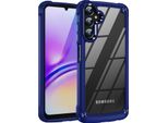 Custodia Per Samsung Galaxy A05S, Paraurti Ibrido In Pc Tpu Trasparente E Custodia Antiurto Blu