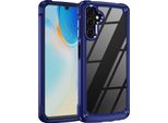 Custodia Per Samsung Galaxy A14 5G/4G, Paraurti Ibrido In Pc Tpu Trasparente E Custodia Antiurto Blu
