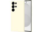 Custodia Per Samsung Galaxy S25 In Silicone Liquido Ultra Morbido, Custodia In Gomma Antiurto Bianca