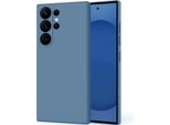 Custodia Per Samsung Galaxy S25 Ultra Soft Liquid Silicone, Custodia In Gomma Antiurto Blu