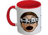 Rick And Morty - Tazza Da Caffè, Giapponese PM11304 (Taglia Unica) (Bianco/Rosso)