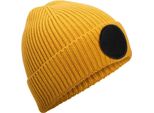Beechfield - Beanie Round Patch RW10384 (Taglia Unica) (Senape / Nero)