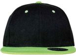 Result Headwear - Cappellino Snapback "Original Bronx"" RW10428 (Taglia Unica) (Nero/Lime)"