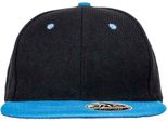 Result Headwear - Cappellino Snapback "Original Bronx"" RW10428 (Taglia Unica) (Nero/Azzurro)"