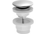 Set Di Scarico Per Lavabi, 5/4", Click-Clack, Tappo Grande, 4-45 Mm, Abs/Acciaio Inox"