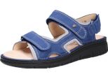 Finn Comfort Wanaka-Soft Sandalo Da Donna, Atollo/Cemento, Pelle, Classico - Marca Finn Comfort, Blu, Pelle (Orida/Nubuk)