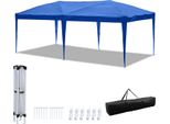 Jayseuw Gazebo 3 X 6M Pop Up Pieghevole Gazebo Da Giardino Pieghevole, Protezione Uv 50+ Gazebo Tende Da Festa Per Campeggio / Giardino / Matrimonio / Spiaggia, Lati Ohn Blu