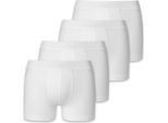 Schiesser Boxer Per Ragazzi, Confezione Da 4 - Mutande, Pantaloni, Cotone Elasticizzato, 140-176 Bianco 164