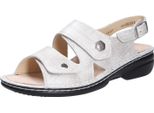 Finn Comfort Milos Natrula Taupe Sandalo Da Donna In Beige, Misura 41