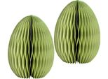Decorazione Pasquale Uova Di Pasqua Da Appendere Bianche Set Di 2 Figure Decorative