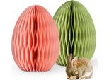 Decorazione Pasquale Uova Di Pasqua Da Mettere Rosa Verde Set Di Figure Decorative