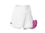 Rockbros Tvi Gonna Da Ciclismo Pantaloncini Da Ciclismo Da Donna 2 In 1 Gonna Da Ciclismo Con Tasca, Con Imbottitura, Bianco, M