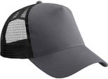 Beechfield - Cappello Trucker Snapback Per Uomini/Donne Unisex PC5762 (Taglia Unica) (Grigio Grafite/Nero)