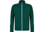 Finden & Hales Top In Maglia Da Bambino PC3083 (104) (Verde Bottiglia/Bianco)