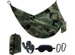 Amaca Da Esterno 270 X 140 Cm, Capacità Di Carico 300 Kg, Amaca Portatile Con Borsa Da Viaggio E Maschera Per Gli Occhi Per Giardino, Interno, Balcone, Terrazza, Campeggio, Colorato