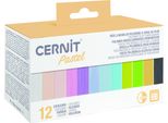 Kit Di Argilla Polimerica Cernit Argilla Polimerica Pastello 12 X 25 G
