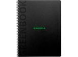 Rhodia 5X Notebook A5+ 350 G/M2, 80 Fogli Foderati, Perforati Nero 119935C