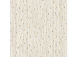 Profhome 388223-GU Streifen Vliestapete Design Glitzernd Creme Gold 5,33 M2