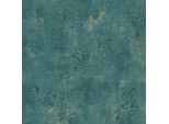Profhome 388235-GU Spachtel Putz Carta Da Parati In Tessuto Non Tessuto Texture Oro Turchese Metallizzato 5,33 M2