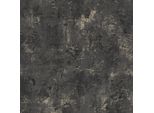 Profhome 388234-GU Spachtel Putz Carta Da Parati In Tessuto Non Tessuto Trama Metallica Oro Nero 5,33 M2