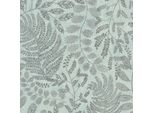 Profhome 388301-GU Carta Da Parati Naturale In Tessuto Non Tessuto Floreale Turchese Argento Menta 5,33 M2