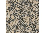 Profhome 388313-GU Luxus Vliestapete Floral Metallic Anthrazit Gold Grau 5,33 M2
