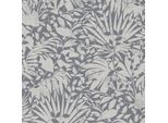 Profhome 388314-GU Carta Da Parati In Tessuto Non Tessuto Effetto Metallizzato Floreale Grigio Argento 5,33 M2