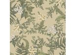 Profhome 394241-GU Carta Da Parati In Tessuto Non Tessuto Floral Opaco Verde Bianco Giallo 5,33 M2