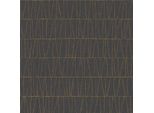 Profhome 395063-GU Carta Da Parati Grafica In Tessuto Non Tessuto Accenti Metallici Oro Nero 5,33 M2