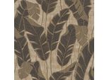 Profhome 395024-GU Carta Da Parati In Tessuto Non Tessuto Nature Floreale Beige Lucido Nero 5,33 M2