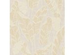 Profhome 395025-GU Carta Da Parati In Tessuto Non Tessuto Nature Floreale Lucido Bianco Beige Oro 5,33 M2