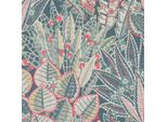 Profhome 396532-GU Blumen Vliestapete Floral Matt Blau GrüN Rot 5,33 M2
