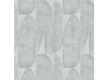 Profhome 396582-GU Carta Da Parati Grafica In Tessuto Non Tessuto Grigio Opaco Grigio Argento 5,33 M2