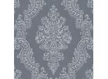 Profhome 397657-GU Barock Vliestapete Ornament Schimmernd Anthrazit Grau 5,33 M2