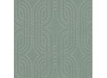 Profhome 399375-GU Carta Da Parati Retrò In Tessuto Non Tessuto Grafica Blu Verde Marrone Bianco 5,33 M2