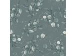 Profhome 397683-GU Carta Da Parati In Tessuto Non Tessuto Effetto Lucido Floreale Verde Argento 5,33 M2