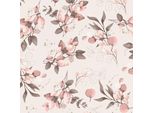 Profhome 397681-GU Landhaus Vliestapete Floral Rosa Pink Gold Braun 5,33 M2