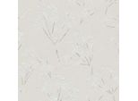 Profhome 395484-GU Blumen Vliestapete Floral Schimmernd Grau Weiß 5,33 M2