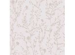 Profhome 395461-GU Ton-In-Ton Vliestapete Floral Schimmernd Rosa Hell-Grau 5,33 M2