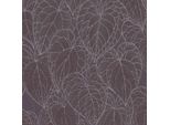 Profhome 781285-GU Carta Da Parati Naturale In Tessuto Non Tessuto Floreale Scintillante Grigio Viola Argento 5,33 M2