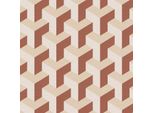Profhome 781503-GU 3D Vliestapete Grafisch Schimmernd Creme Rot Gold 5,33 M2