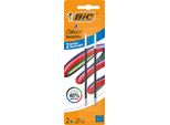 Bic 524102 Ricarica Bic Biros 4 Colori Liscia, Nera, S