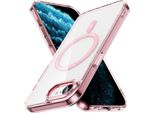 Custodia Magnetica Trasparente Per Iphone 16E, Compatibile Con Magsafe, Custodia Protettiva Ibrida Antiurto Rosa