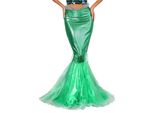 Maxi Gonna Da Donna A Sirena Xxl - Costume Di Carnevale E Halloween - Gonna A Squame Di Pesce Da Sirena Glamour Per Cosplay E Feste
