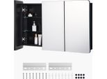 Vevor Armadietto A Specchio Armadietto Per Medicinali A Specchio (1017 X 135 X 647 Mm) Per Bagno, Da Incasso E Da Parete, Telaio In Alluminio, Mobile Da Bagno