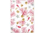 Strofinaccio Excelsa Cotone Corallo 70X0,1X50 Cm Colorato