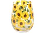 Something Different - Bicchiere Senza Tappo, Girasole SD6755 (Taglia Unica) (Trasparente/Giallo)