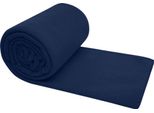 Coperta Da Picnic "Huggy"", In Pile, A Quadri PF4676 (Taglia Unica) (Blu Marino)"